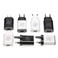 US EU UK Plug Portable Travel Power Adapter 5V 2A Cell Phone USB Home Wall Charger