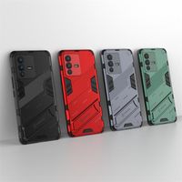 Rugged Armor Hidden Kickstand Back Cases For VIVO IQOO NEO 6 Z5 S10E V23E S12 V23 X70 Pro Plus Pro+ Y21S Y33S Phone Coque