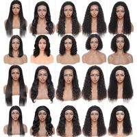 Brazilian Human Hair Wig 4x4 13x4 Lace Front Straight Body D...