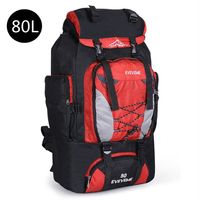 Erkekler 80L büyük su geçirmez yürüyüş sırt çantası kampı dağcılık sırt çantası spor açık sırt çantası çantası 220601
