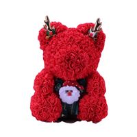 Künstliche Blumen pe Rose 23 cm Teddybär für Frauen Valentinstag Home Decor Hochzeit Weihnachtsgeschenk