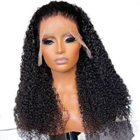 180%Density 26Inch Natural Black Brazilian Curly Soft Lace Front Wig For Women With Baby Hair Natural Hairline Daily Wigs dissipate heat