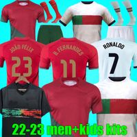 21 22 23 Portuguusa Joao Felix Soccer Jerseys Ruben Neves Bruno Fernandes Portugieser 2021 2022 Camisa de futebol portuguesa