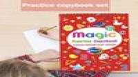 Artículos novedosos para niños Copybook Práctica de libros reutilizables Libros mágicos Magic para caligrafía Escribir English Letter Practice