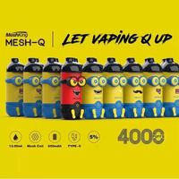 Meshking originale Mesh-Q 4000 sbuffi VAPE usa e getta E Sigaretta 12 ml Premio a 650 mAh Batteria di alimentazione VAPES KIT AUTORIO AUTUNA
