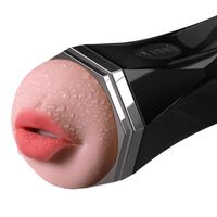 Masturbadores masculinos da m￣o Vibrador sexual el￩trico com vagina realista oral po287j