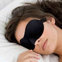 1pc Relajada 3D Natural Sleeping Mask Sleep Cover Silmed Portable para viajes Descanado de los ojos oculares para mujeres Men Patches de ojos J220714