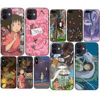 Cartoon Studio Studio Ghibli Ghibli Habitué Téléphone de téléphone Fundas Couverture pour iPhone 13 12 11 Pro Max Mini XS X XR 6 6S 7 8 Plus SE 2020 CAPA G220323