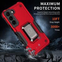 Shockproof Armor Case for Samsung Galaxy S21 S22 A12 A23 A33 A22 A53 A73 A32 4G 5G Silicone PC Metal Ring Stand Phone Back Cover