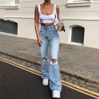 Pantalones rotos de Vaqueros para Mujer | FASHIOLA.es