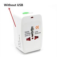 All in One Universal International Plug Adapter 2 USB Port World Travel Ac Charger Adapter Au US UK Converter UE