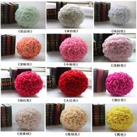 17cm Decorative Flowers & Wreaths Wedding Flower Ball Centerpieces Silk Rose Kissing Balls Pomanders Hanging Decoration 5855 Q2