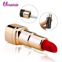 USB Mini Discreet Lipstick Vibrator Clitoris Stimulator Electric Vibration Jump Egg Waterproof Bullet Massage Sex Toy for Women Y1291Z