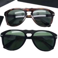 Superbe perso unisexe des lunettes de soleil pilotes de d￩pliage pour hommes UV400 55 Plank HD Green Lenses conduisant des lunettes ￩lastiques de conception de pont de nez confortable portant pleinement bo￮tier