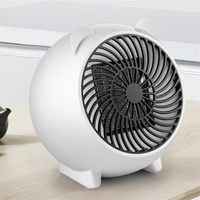 Smart Electric Heaters Cartoon Rechargeable Small Heater Home Office Leafless Fan Super Quiet And Warm Mica Cn(origin) 800W1233n