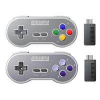 8BitDo SF30 SN30 2.4G Gamepad Wireless Game Controller Retro Joystick With NES Receiver For SNES And S-FC Classic Edition Controll203Z