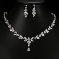 Emmaya Exquisito Sets for Women Wedding Party Accesorios de joyas de joyas Cúbico Cabecillo para el collar 220810