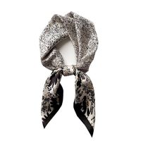 Schals Luxus Natürliche Seidenschal Frauen Gedruckt 100% Echte Wrap-Schal Square Bandana Haar Foulard Halstuch Hijab Pashmina2543