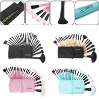 Vander Pro 24pcs Colors Makeup Brushes Set Travel Ansiktsskönhet Kosmetik Kits Eyeshadow Powder Soft Make-up Pincel Maquiagem Bag214T