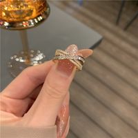 High-end Light Luxury Ring Cold Wind Niche Design Simple Fashion Personality Ins Zircon Super Flash Opening Female CX220322