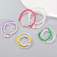 Bracelets de charme 3pcs / set bohème coloré mini perles bracelet fashion femmes imitation d'été perles de bracelet bijoux bijoux officecharm