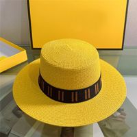 Sommer Luxurys Herren Womens Designer Strohhut Gras Braid Eimer Hut Flache Designer montiert Sonne Hüte Marke Buchstaben Baseballmütze Kugelkappen
