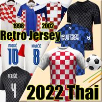 MODRIC 2021 2022 European Cup Soccer Jerseys national team MANDZUKIC PERISIC RAKITIC SRNA KOVACIC SUKER Retro 1998 2002 Football Shirts 21/22 pre-match men + kids kit