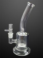 Limpar estilo clássico de vidro de vidro bong de água com filtros de favo de mel 18.8mm tubo de fumar