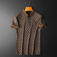 Polo -Shirts für Männer Business Slim Fit Short Sleeve Revers T -Shirt Hochwertige männliche Kleidung Sommer Vintage Casual Tops 220712