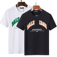 2022 Fashion Designer marca T-shirt camisetas Top Quality Pure Algodão Camisa Curta Camisa 4D Letra Impresso Verão Casual Homens Roupas Tamanho S-XXXXL