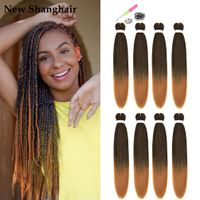 26" Ombre Braiding Hair Extensions Synthetic Easy Braids Purple Brown Red Afro Jumbo Braid Hair