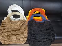 2023 Tote bags Beach bag Cosmetic- Bag Hollow Woven Shopping-...