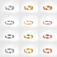 love screw ring mens rings classic luxury designer jewelry women Titanium steel Alloy Gold-Plated Gold Silver Rose Never fade Not 234c