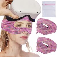 VR Tampa de máscara para os olhos Banda de suor respirável para Oculus Quest 2/1 VR Vids Wicking Wicking