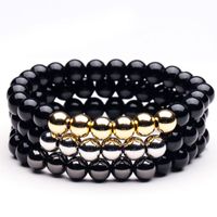 8 mm Naturstein handgefertigte Perlenstränge Yoga Charme Armbänder für Frauen Männer Party Club Fashion Elastic Jewelry