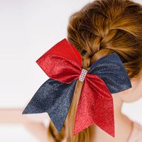Kids Hair Accessories Sequin Cheer Bows Hair Ties Children R...