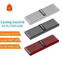 Fans & Coolings Heatsink SSD Heat Dissipation Radiator M.2 Cooling Sink Thermal Pads Sticker Cooler Vest For NVMe NGFF 2280 SSDFans FansFans