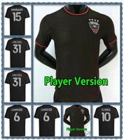FANS Player version 2022 2023 D.C. United Soccer Jersey ROONEY Gressel Pines Arriola Flores Kamara 22 23 DC Black White home away Football Shirt Thai Qualitys