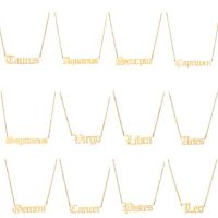 Signes du zodiaque Collier de pendentif alliage électroplaste Collier Bijoux Constellation Constelle