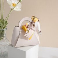 Wedding Favors PU Leather Candy Bags Chocolate Holder For Ba...