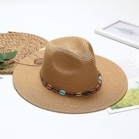 شل الصيف الضحلة Fe Women Brim Sun Outdoor Wild Travel Flat Top Hat بالجملة 220627