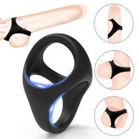 NXY COCKRINGS Silicone Penis Ring Affarment Sex Toys for Men Erection Mal299q
