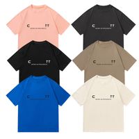 Мужская футболка Carharttshirts Письмо Печать вершины для мужчин Женщины с коротким рукавом футболка хлопчатобумажные тройники