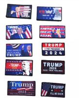 New Donald Trump 2024 Embroidery Patches Art Crafts Badge Patch Emblem Tactical Armbands Clothes