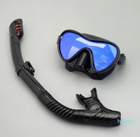 Máscaras de buceo profesionales Juego de snorkel para adultos Silicona para adultos Snorkel Skirt Fog Goggles Goggle Goggle Fishing Pool Equipmand