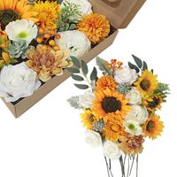 Dekorative Blumen Kränze Boxed Blume Europäische Hochzeits Geburtstagsfeier Simulation Geschenkbox Vorschlag Braut Halten Sonnenblumen DIY