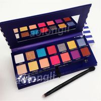 New Arrivals Makeup Riviera 14 color eyeshadow palette with brush beauty shimmer matte eye shadow hills palette 3141