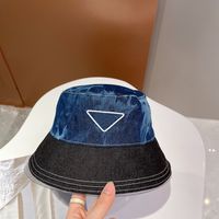 Fashion Bucket Hats Classic Patchwork Hut für Männer Frauen Designer Caps 2 Farben Cowboy Cap Hochqualität