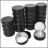 Organisation de stockage de salle de bain Homekee Garden - Aluminim Tin Cans - 40 pack 1oz / 30g Round Metal Container Vis Top Cosmétique Échantillon