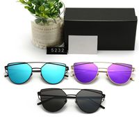 Óculos de sol de designer de verão para homens mulheres unissex moda copos retro moldura clássica óculos de praia ao ar livre uv400 3 cores com caixa